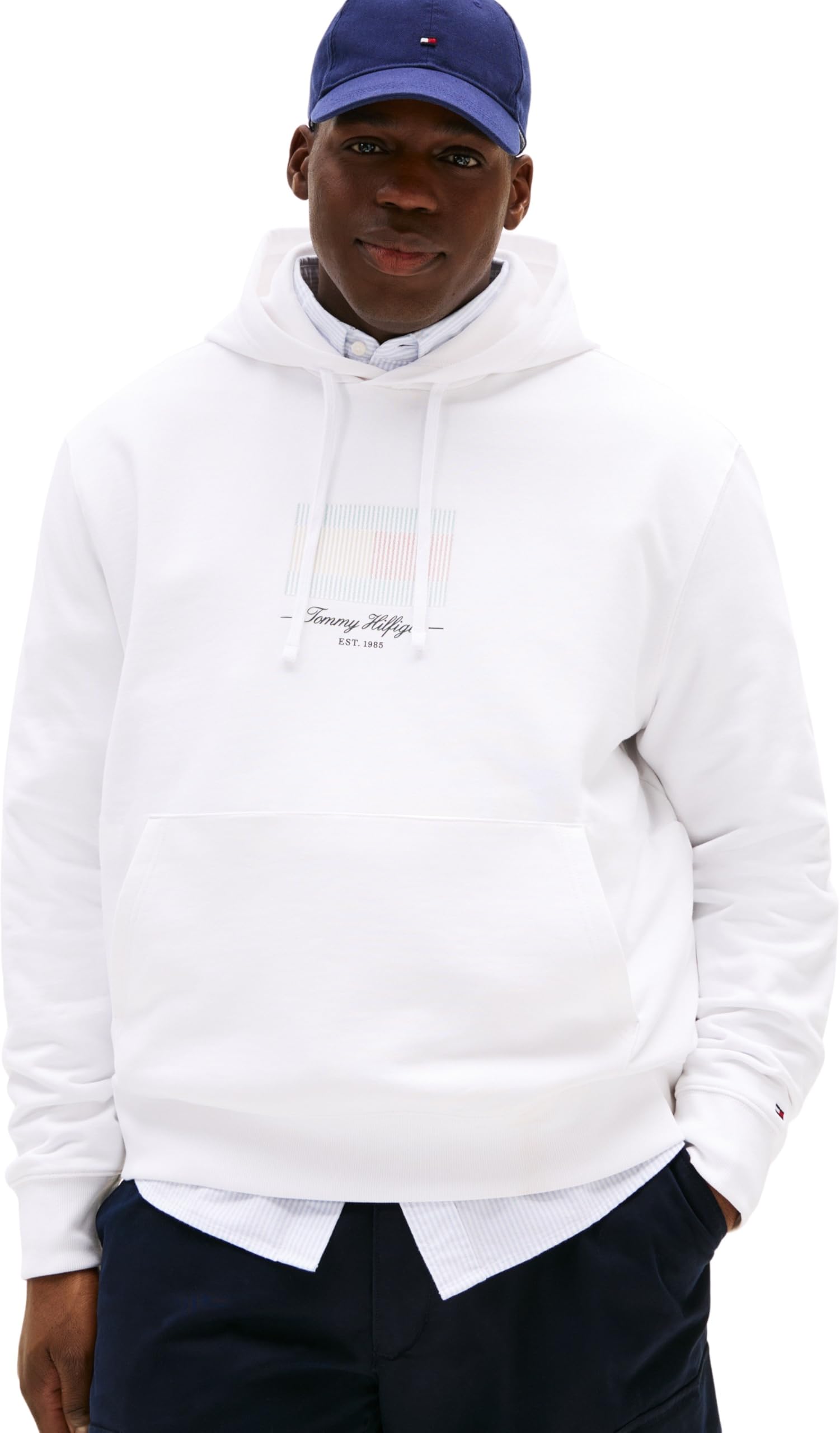 Tommy Hilfiger Uomo Felpa Ithaca con Cappuccio