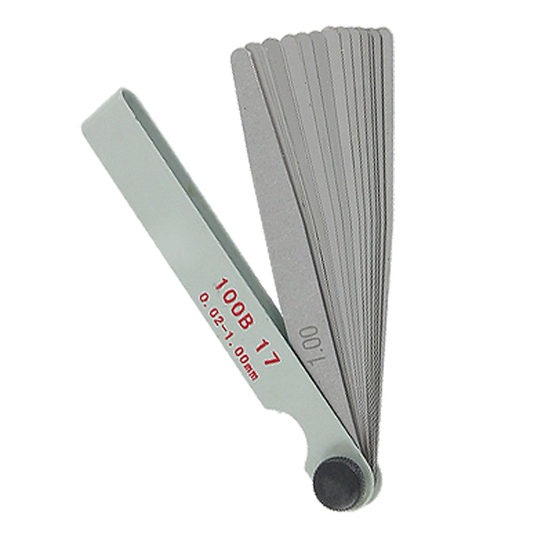 Aexit 17 in 1 Metric Thickness Gap Value Feeler Gauge 0.02-1mm Measuring Tool (8f1f9c1af17794eed4ebce7953efc5c0)