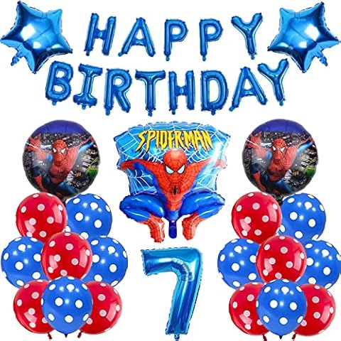 YISKY Spider Man Balloons, Superhero Balloons, Superhero Spiderman Themed Party Decor, Spiderman Decorations, for Parties and Birthdays, Ideal for Decorating your Parties, Supplies Cover