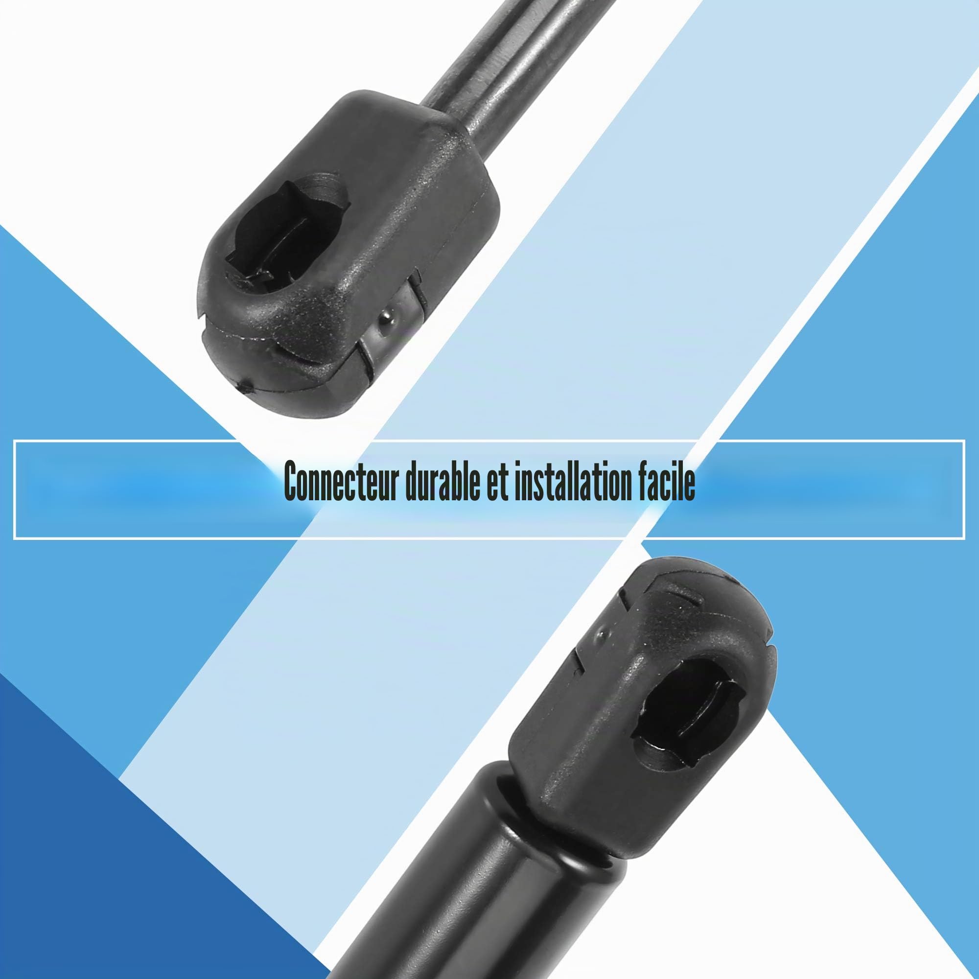 X AUTOHAUX Vérin À Gaz 40Lb 2Pcs Noir pour Voiture Camping-Car