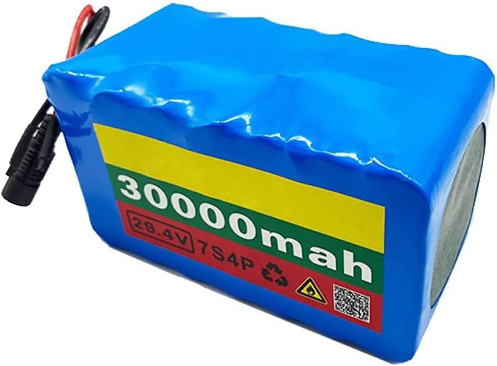 Batería E-Bike 24V 30Ah 7S4P Bicicleta Eléctrica Batería de Ion Litio para 50W-500W Motor Bicicleta Eléctrica Scooter con 20A BMS y Cargador