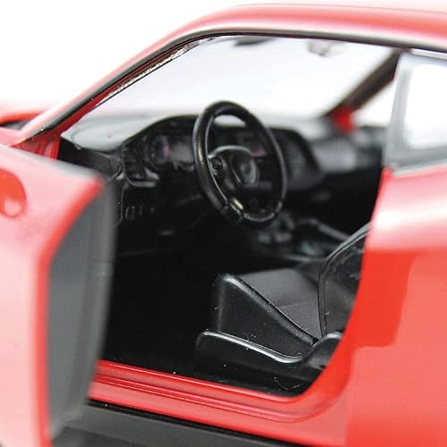 Miniatura 8 de Dodge Challenger SRT Hellcat Widebody Red 1/24 modelo fundido a presión 2018 por Motormax 79350