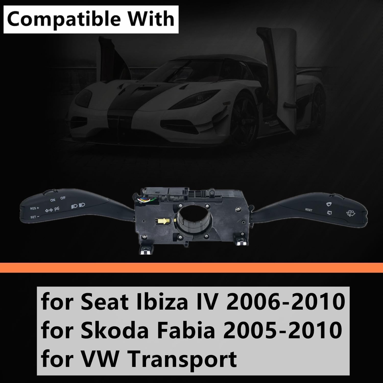 Przełącznik kierunkowskazu Pasuje do Seat Ibiza Skoda Fabia VW Transport 6RD953503B 7H0953513C