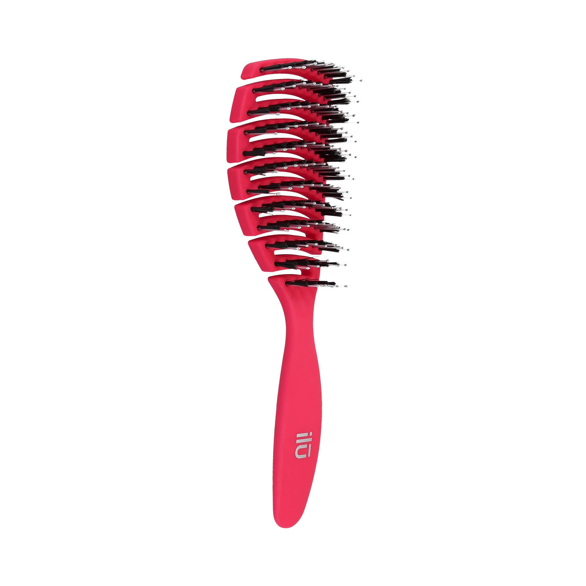 TB TOOLS FOR BEAUTYIlu My Happy Colour Detangling Hair Brush for Combing Dry and Wet Hair (Red)