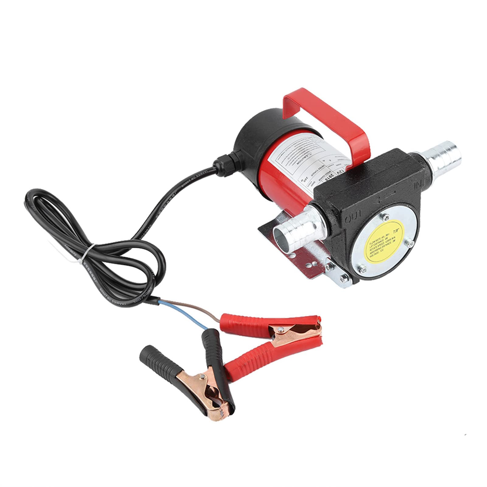 Bomba Diésel 12V 200W, Bomba Aceite 40L/min, Eléctrica de CC con Filtro de Aceite de Micromalla, Drenaje de Aceite Diésel de Transferencia de Motor de Cobre a Succión