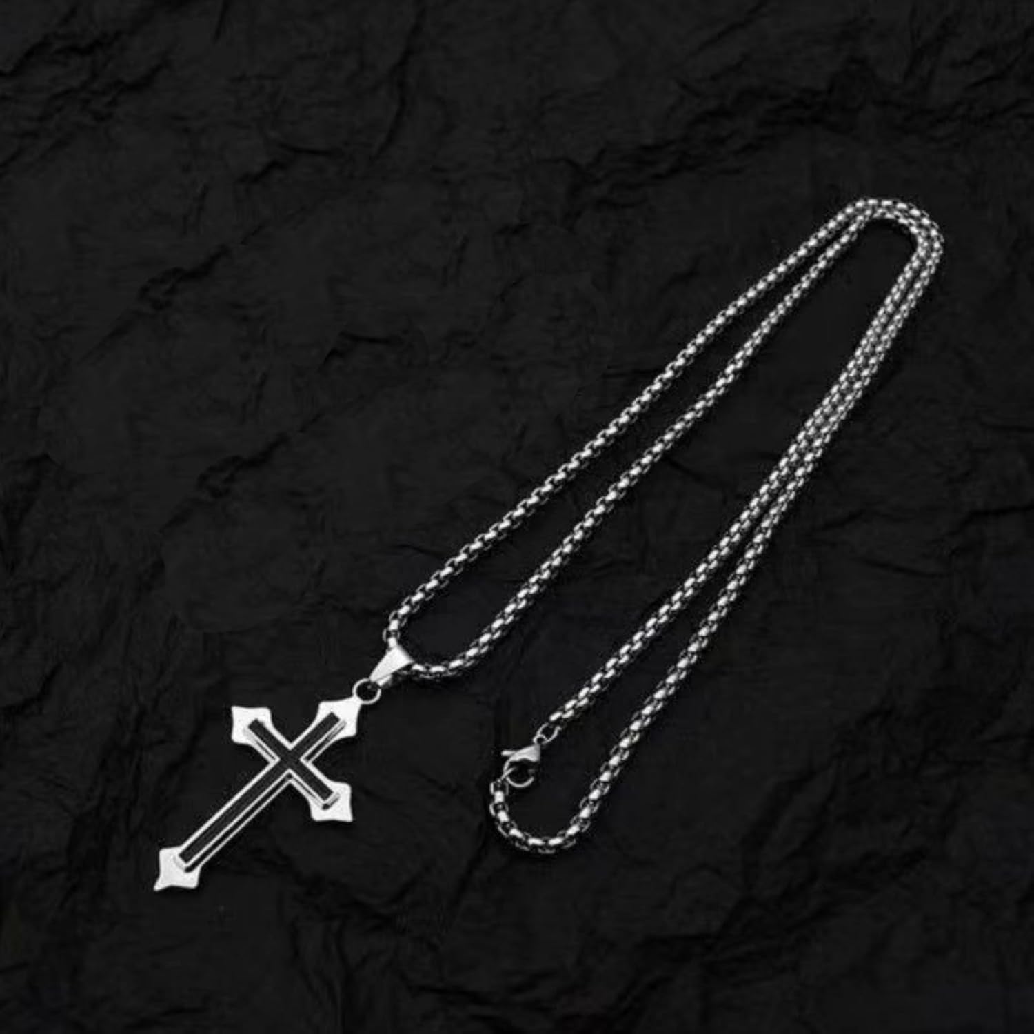 To My Son Necklace Christian Cross Pendant Xquisitely Engraved Lord'S Prayer Necklace Birthday Inspirational Gifts for Son - Image 3