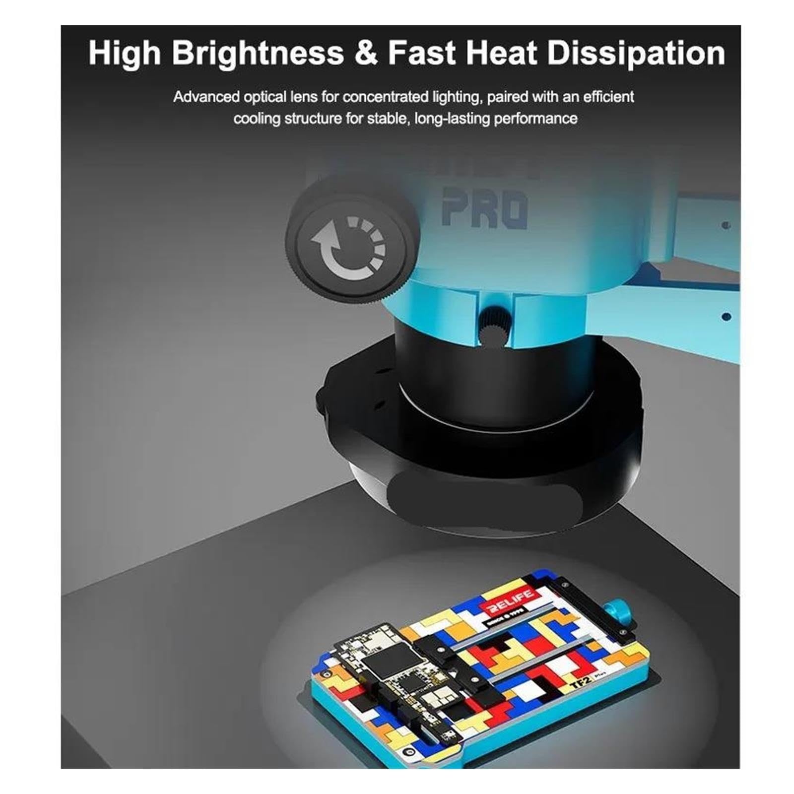 Herramienta de reparación de Fuente de luz de microscopio Ajustable RL-033E