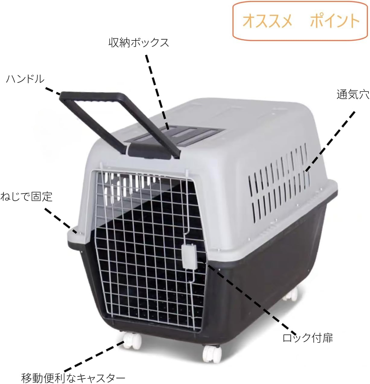 Amazon | 牧小苫＼msmr犬 クレート 犬 ペットキャリー 中型犬 大型