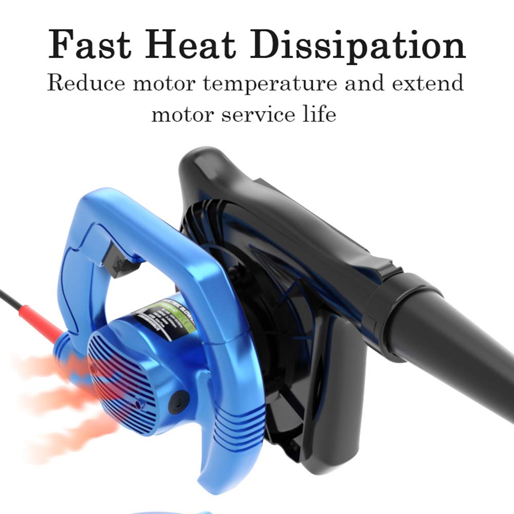 2300W Soplador de Hojas Axial con Control Electrónico de Velocidad,Aspirador Soplador de Hojas Eléctrico con Cable,para Limpieza de Computadoras