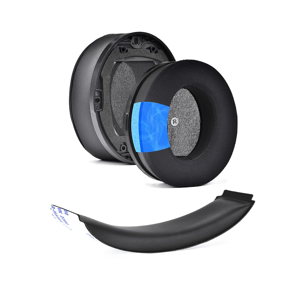 JOYSOG Replacement Ear Pads for Audeze Penrose/Penrose X/Mobius/for Hyper X Cloud Orbit S Headphones Ear Muffs/Headband (Earpads+Headband Pad)