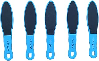 C & L (SW) 5 Pack Foot Files, Double Sided Foot File, 5 Double Sided Foot Files, Pedicure Foot Files, Pedicure Set, Double Sided Files for feet.