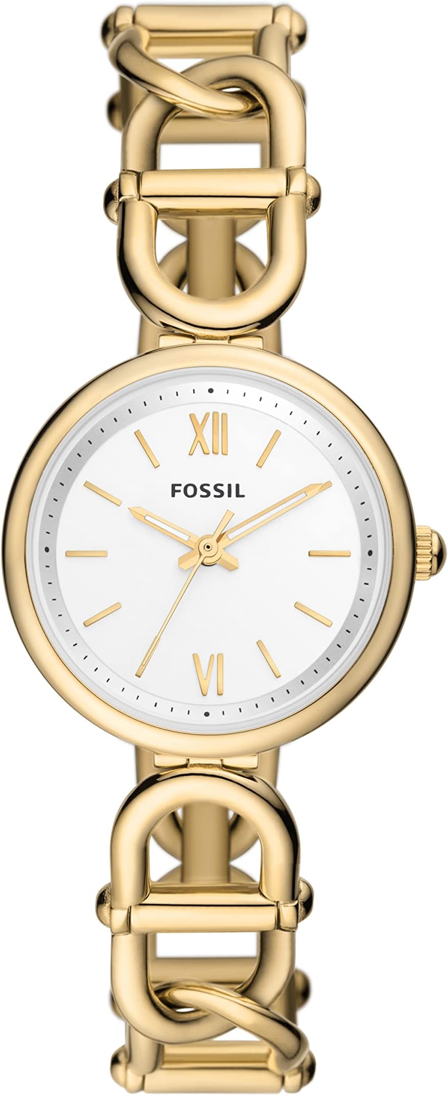Women's Carlie Quartz Stainless Steel Three-Hand Watch, Color: Gold (Model: ES5272), Gold, One Size, 30 mm Carlie 3 Hand Stainless Steel Watch ES5272