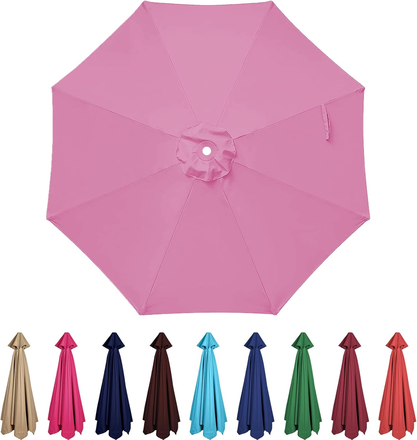 Patio Umbrella 9 ft Replacement Canopy for 8 Ribs-Canopy Only