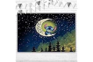 Stitch and Yoda Baby Shower Backdrop