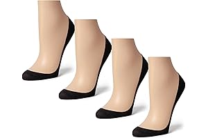 Ultra Low No Show Women's Sheec Liner-Footie for Heels, Flats (4-6-12 Pairs)...