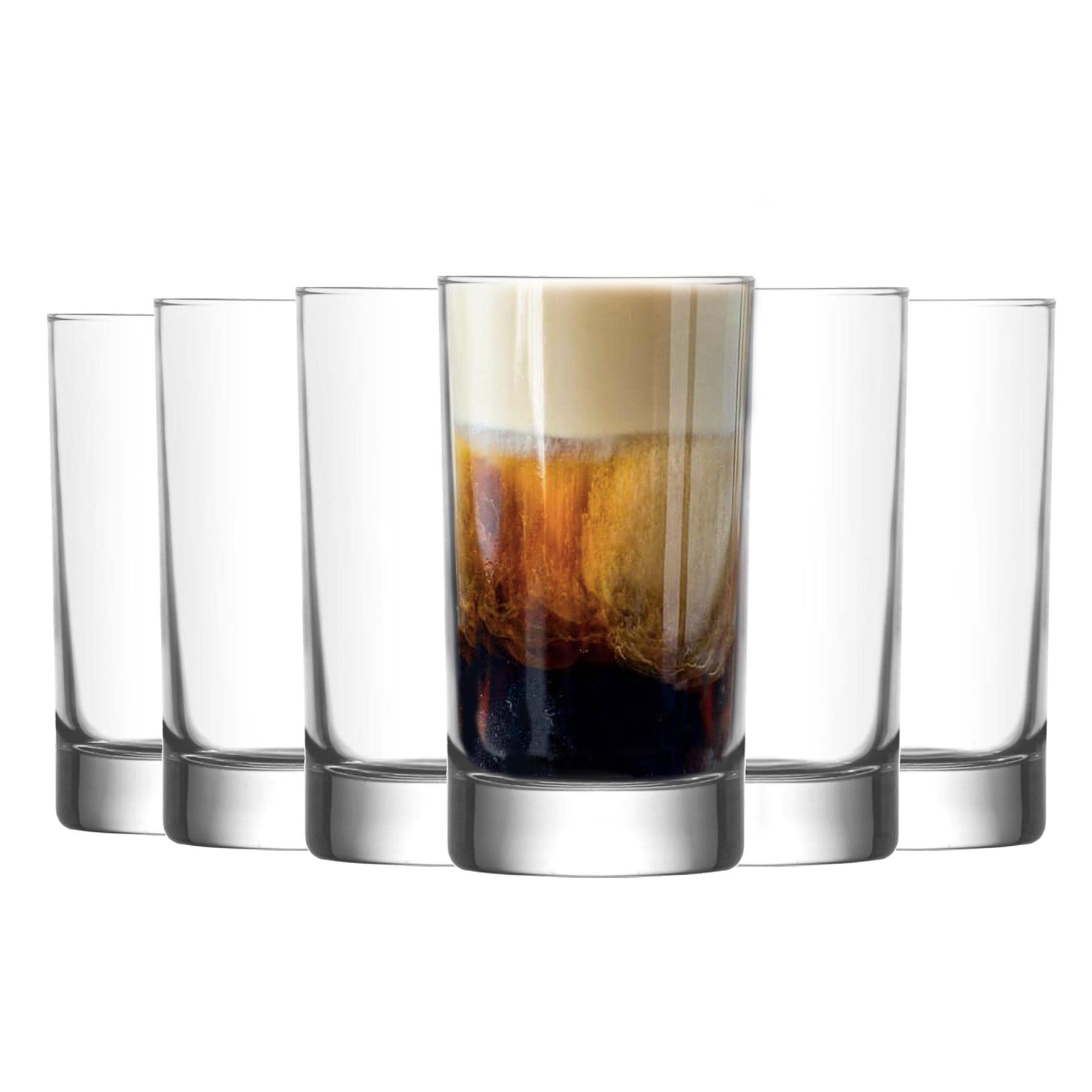 LAV 12x Clear 150ml Ada Shot Glasses - Small Vodka Tequila Jelly Cocktail Mini Dessert Party Drinking Glass Cups Set