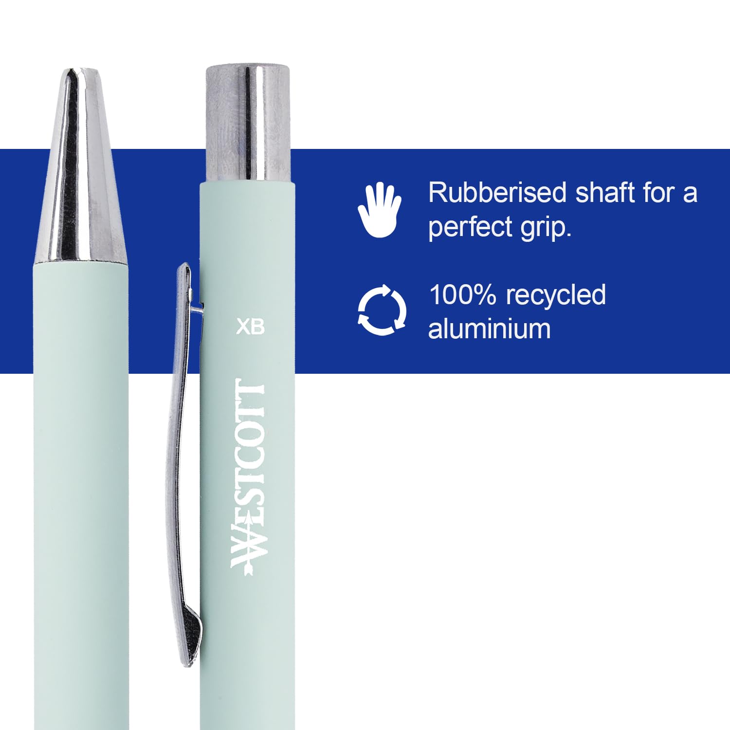 Westcott PRIMESOFT ballpoint pen 5 pieces Mint, 1 count (Pack of 5) - Image 2
