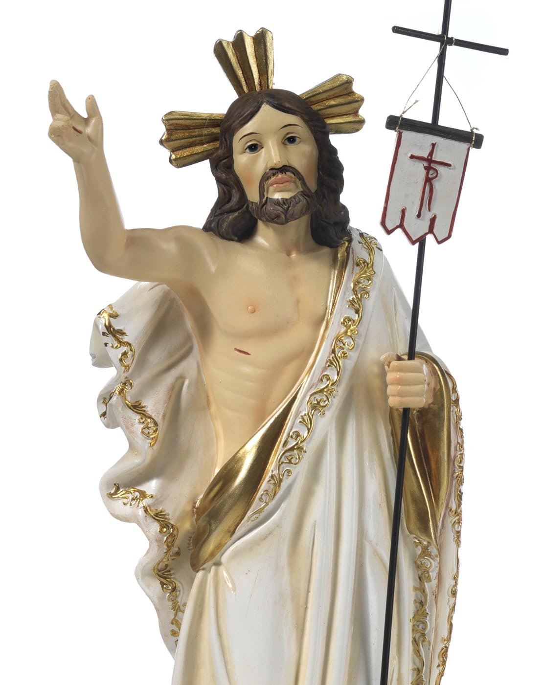 Paben Articoli Religiosi Statua Gesù Cristo Risorto in resina cm. 14,2