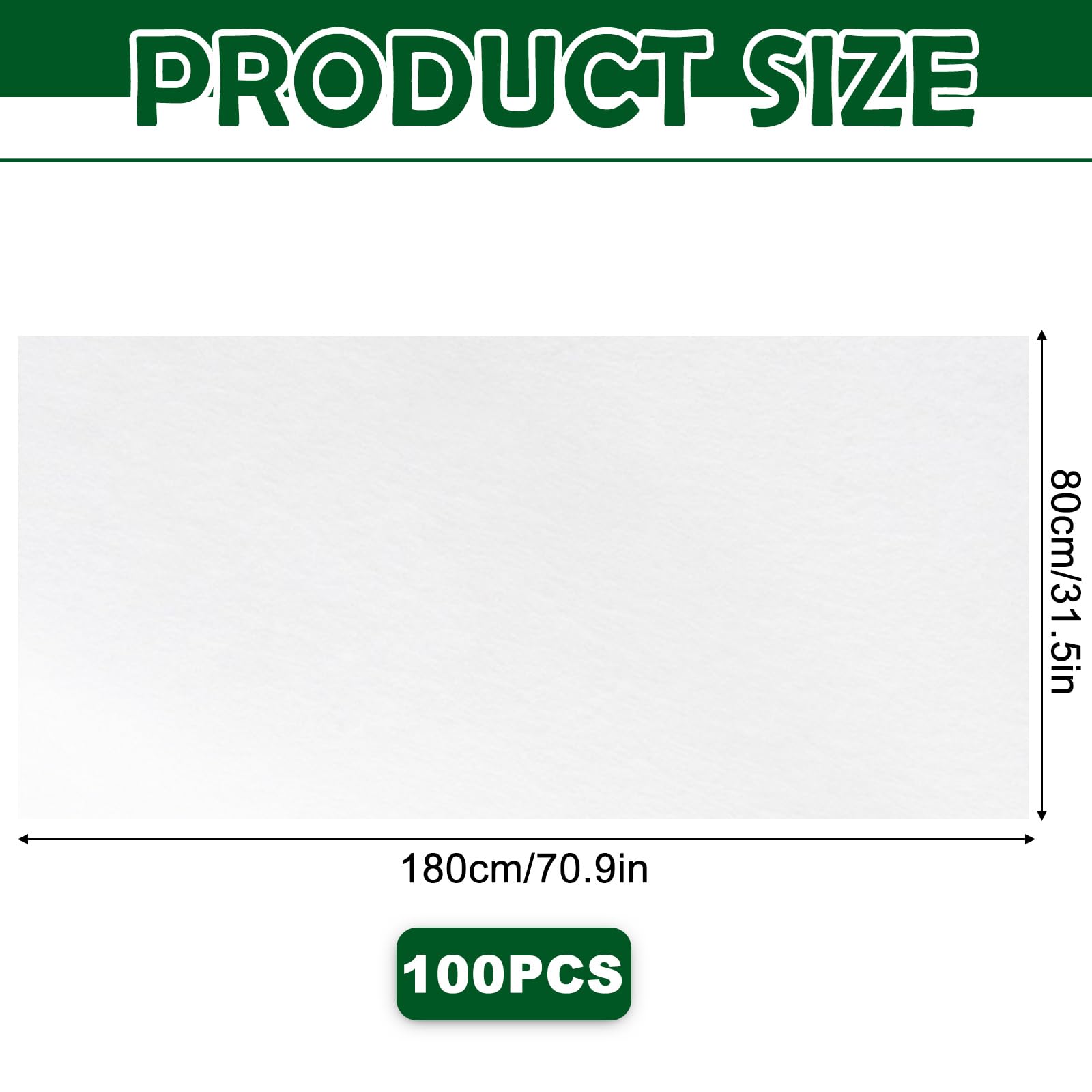 Einweg Bettlaken, 100 Stück Einweg Massagetisch Bettlaken 80 x 180cm, Massageliegen Auflage, Abdeckung für Massagebetten, Vliesstoff-Schutzbettdecken für Schönheitssalon, Spa, Hotels, Massage