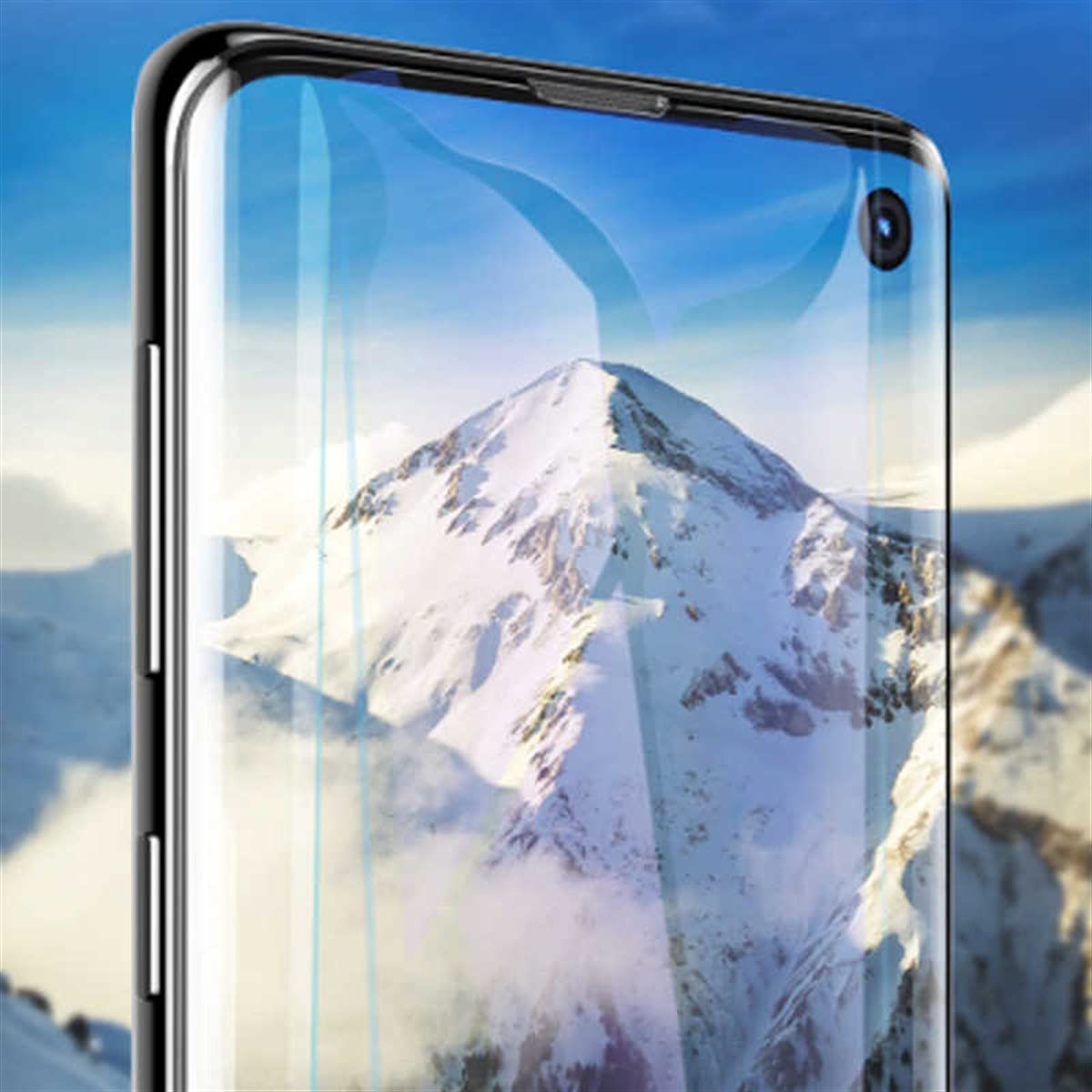 Zore Galaxy ile uyumlu S10 Süper Pet Ekran Koruyucu Jelatin Siyah