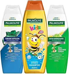 Kit Shampoo: Detox 350ml + Anticaspa Classic 350ml + Naturals Kids 350ml