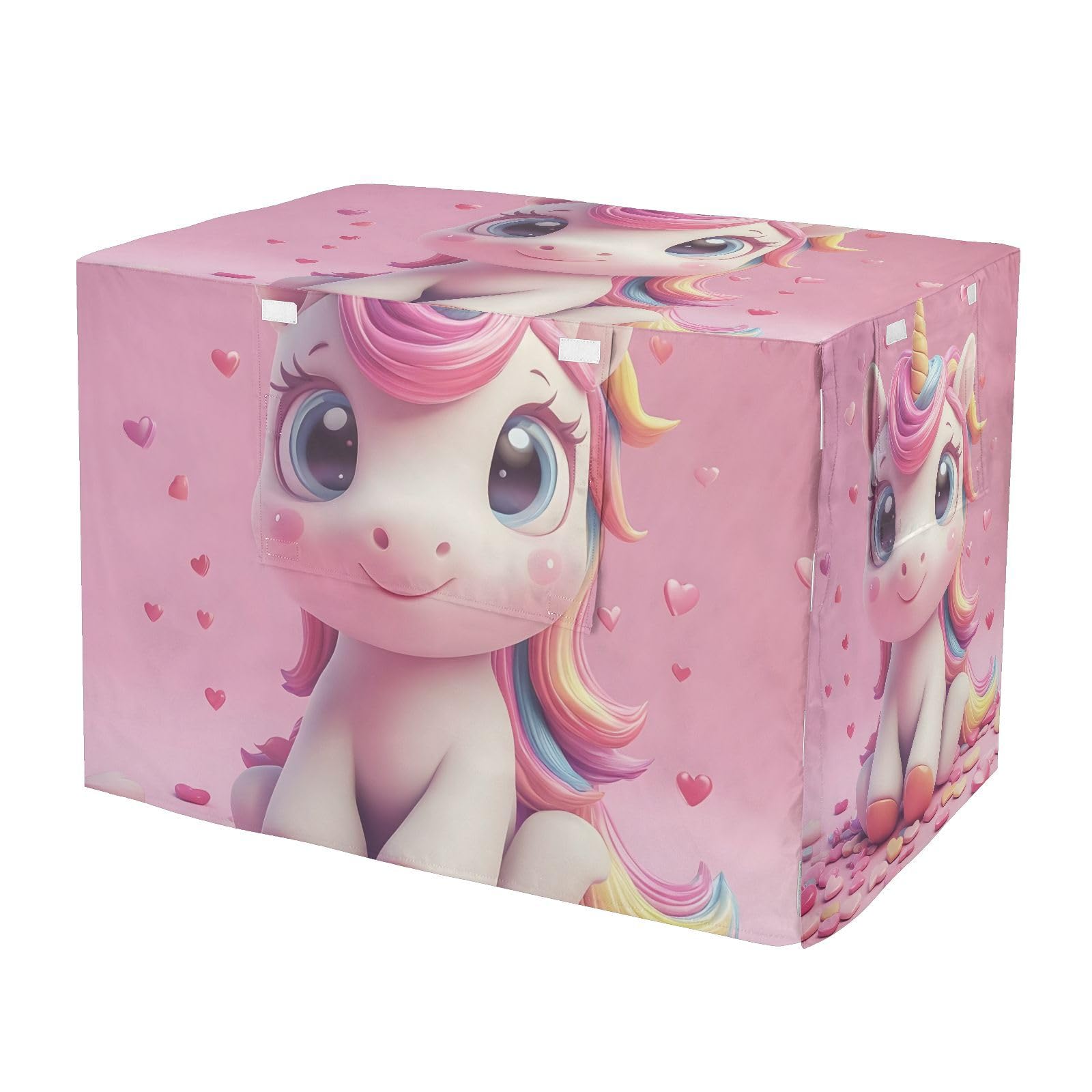 Housse de cage pour animal domestique L motif licorne et tissu occultant