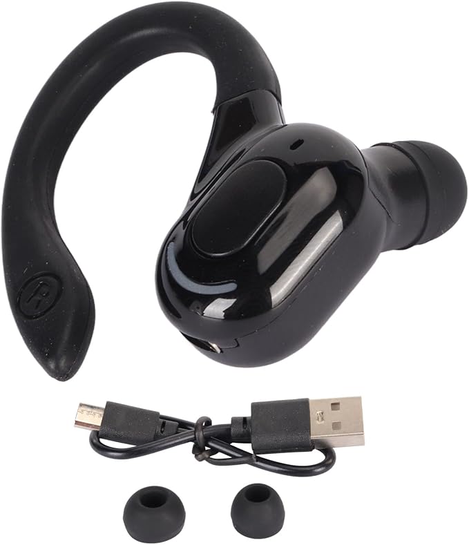Auricular Bluetooth 5.2 inalámbrico negro con reducción de ruido miniatura 2