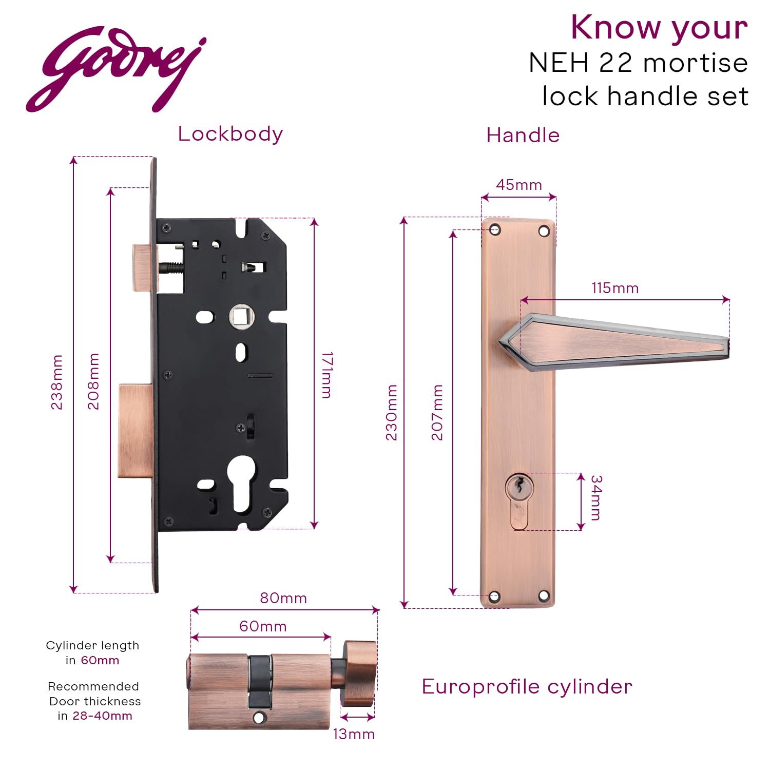 Godrej Mortise Lock - Secure Your Doors -6