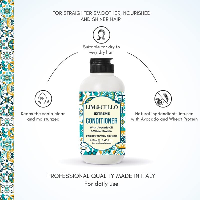 Image of Lim & Cello Oh So Gentle Shampoo 250ml & Extreme Conditioner 250ml