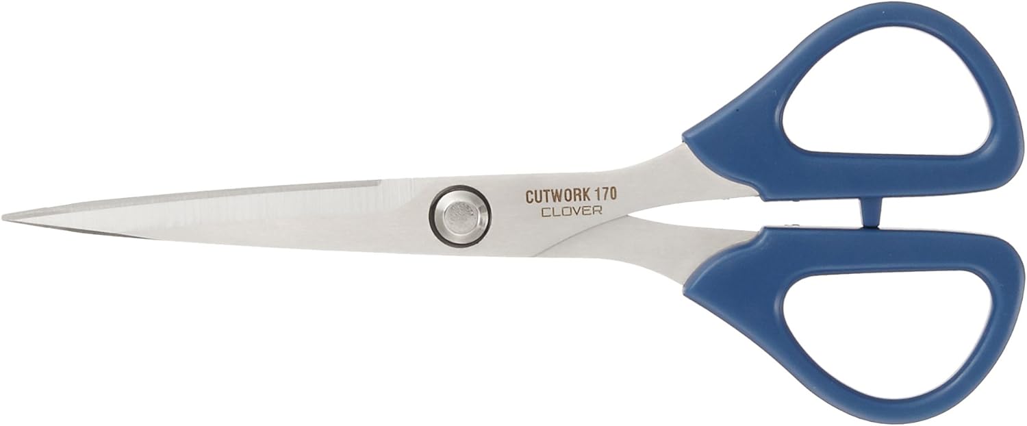 Clover Compact Blue Scissors with Sack 36-667
