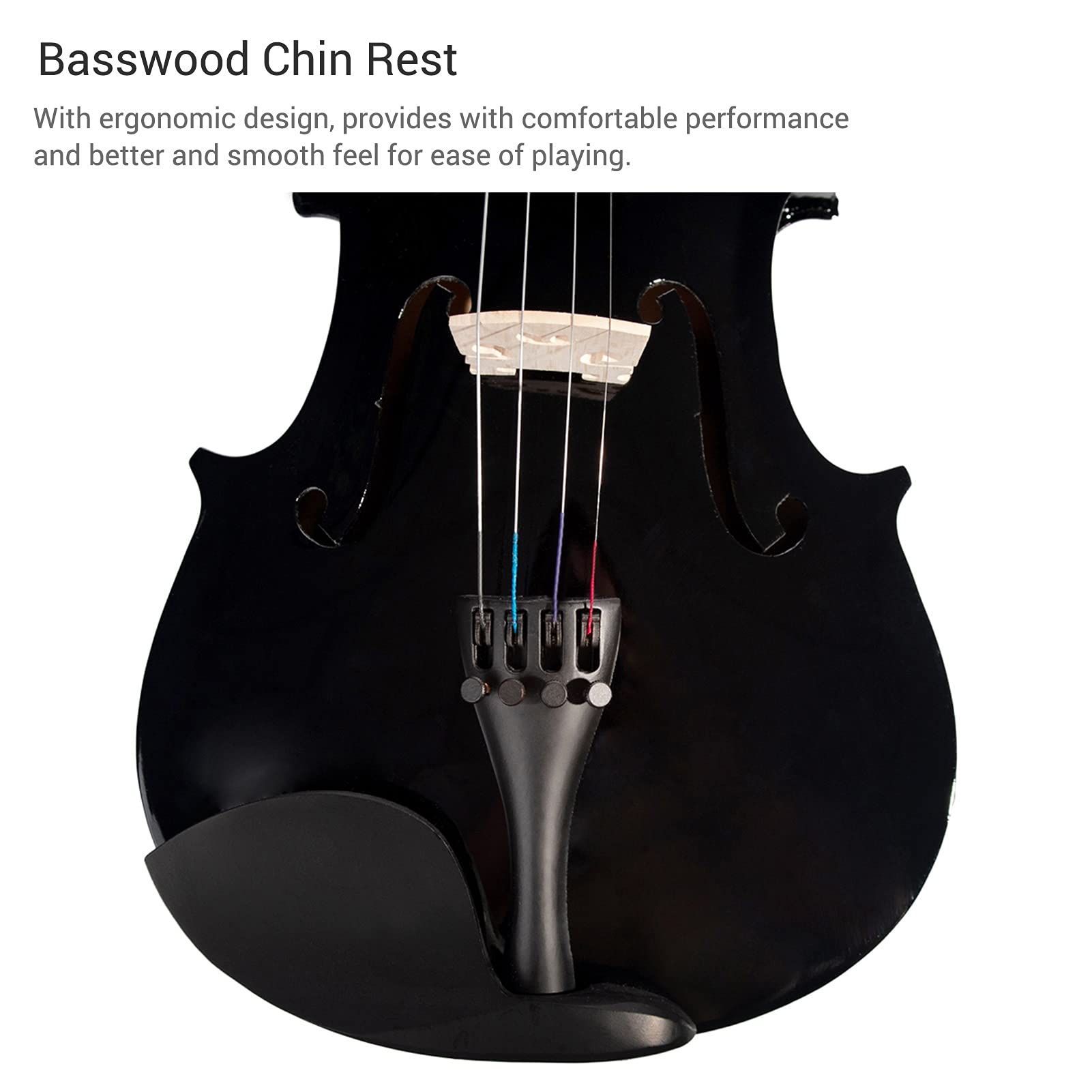 Handgemachte Akustische Violine Set Basswood & Alloy & Brasilien Holzmaterial Für Frauen Kinder Studenten Anfänger Musikausbildung Erwachsene Geige (Size : 3.2)