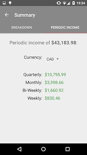 Canadian Net Income Calculator