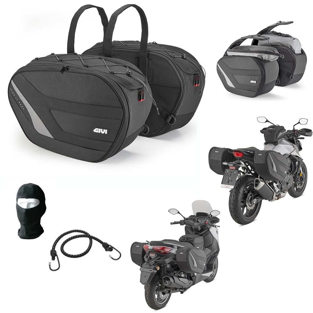 Borse Laterali Moto Scooter 40 LT Honda SH 350 Coppia Espandibile Antipioggia