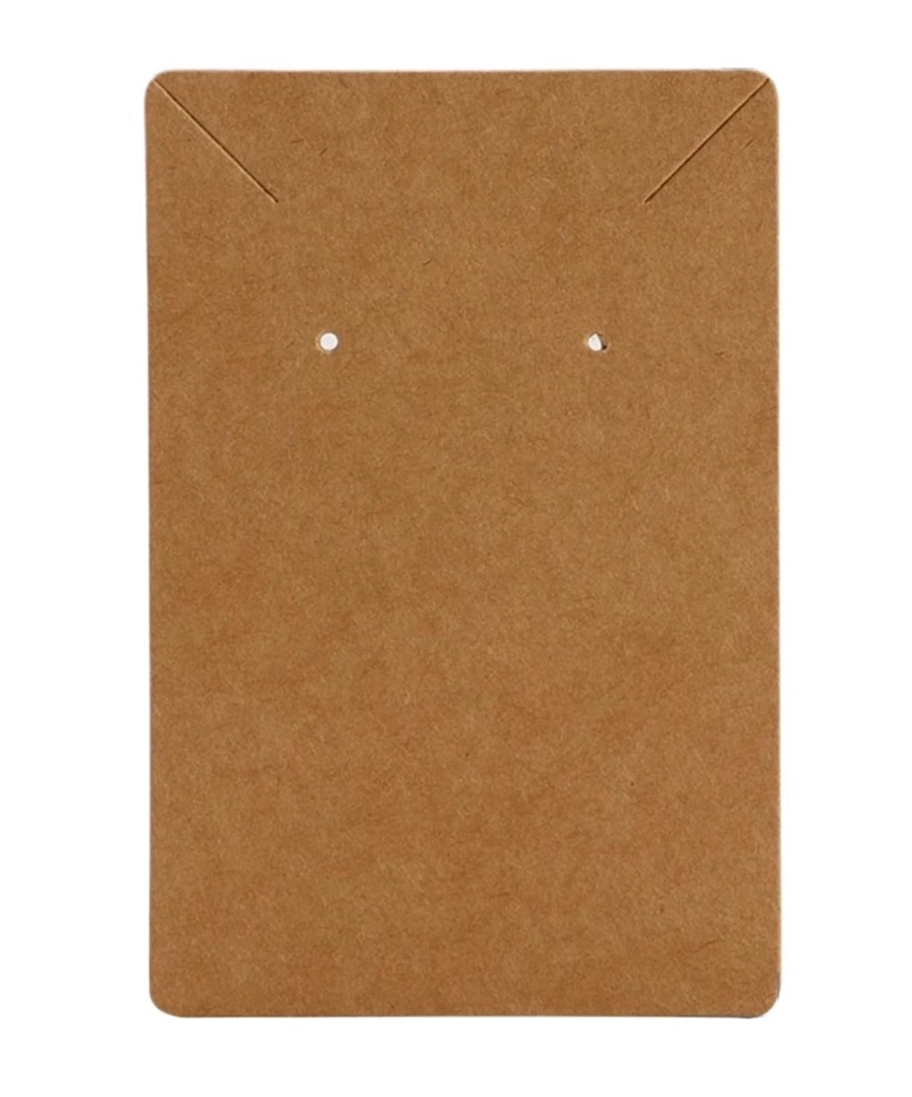 FDzkrtvm Earrings Necklace Display Cards, Earrings Display Cards 600pcs Multicolor DIY Jewelry Supplies(6x9cm Brown)