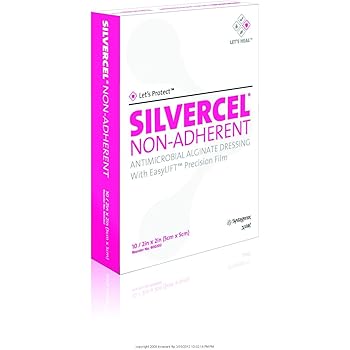 Amazon.com: SILVERCEL Non-Adherent Dressing [SILVERCEL NON-ADH DSG 2X2 ...