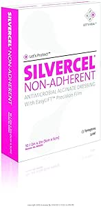 Amazon.com: SILVERCEL Non-Adherent Dressing [SILVERCEL NON-ADH DSG 2X2 ...