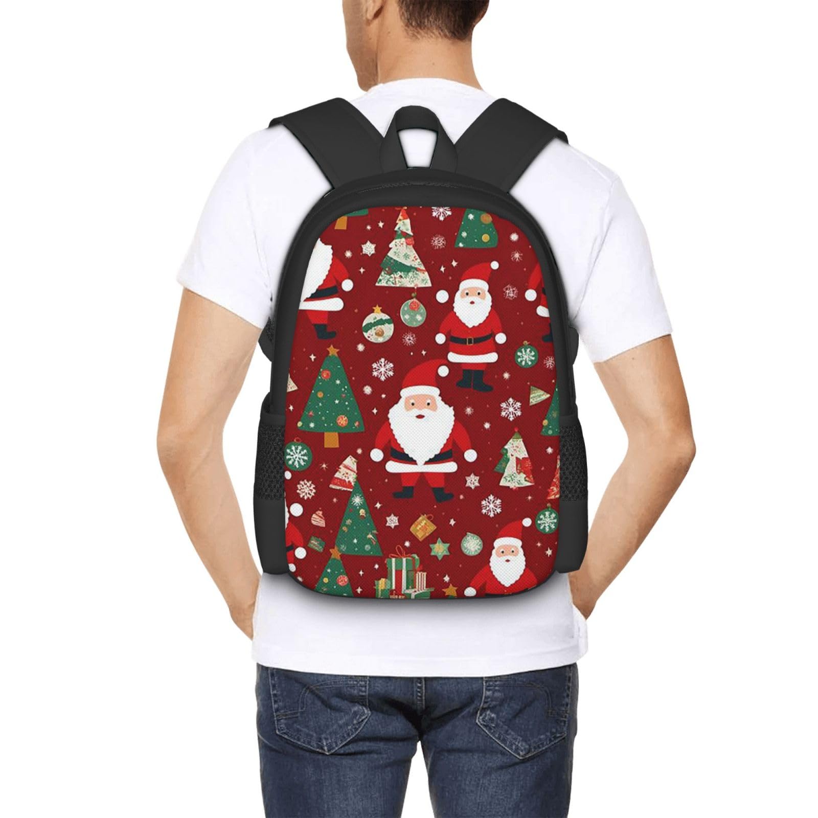 Złoty lotos Charm plecak unisex 15,6 cala laptop czarny Oxford plecak