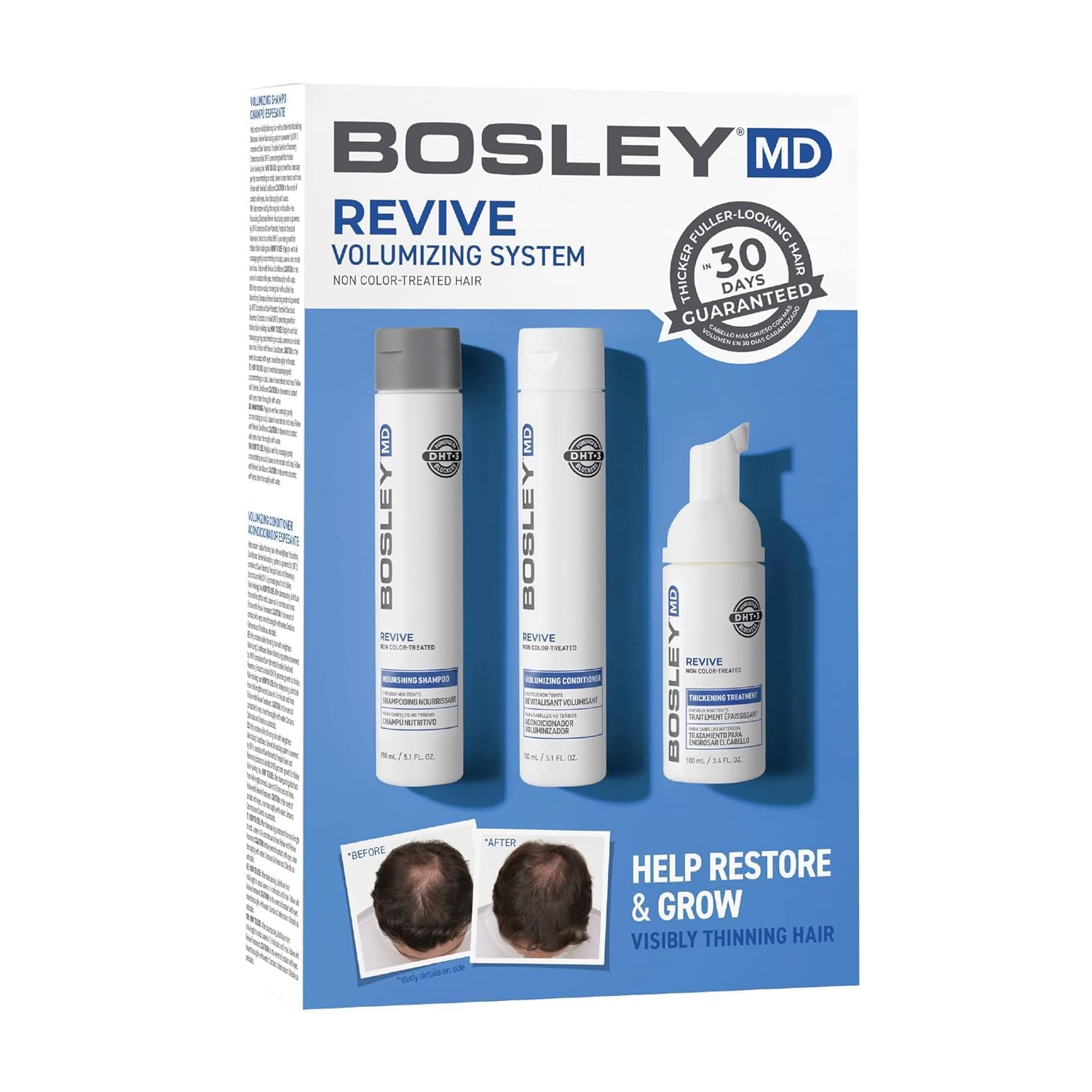 BosRevive Nourishing Shampoo & Conditioner & Kit for Noticeably Thinning and Non Color-Treated Hair Rosemary