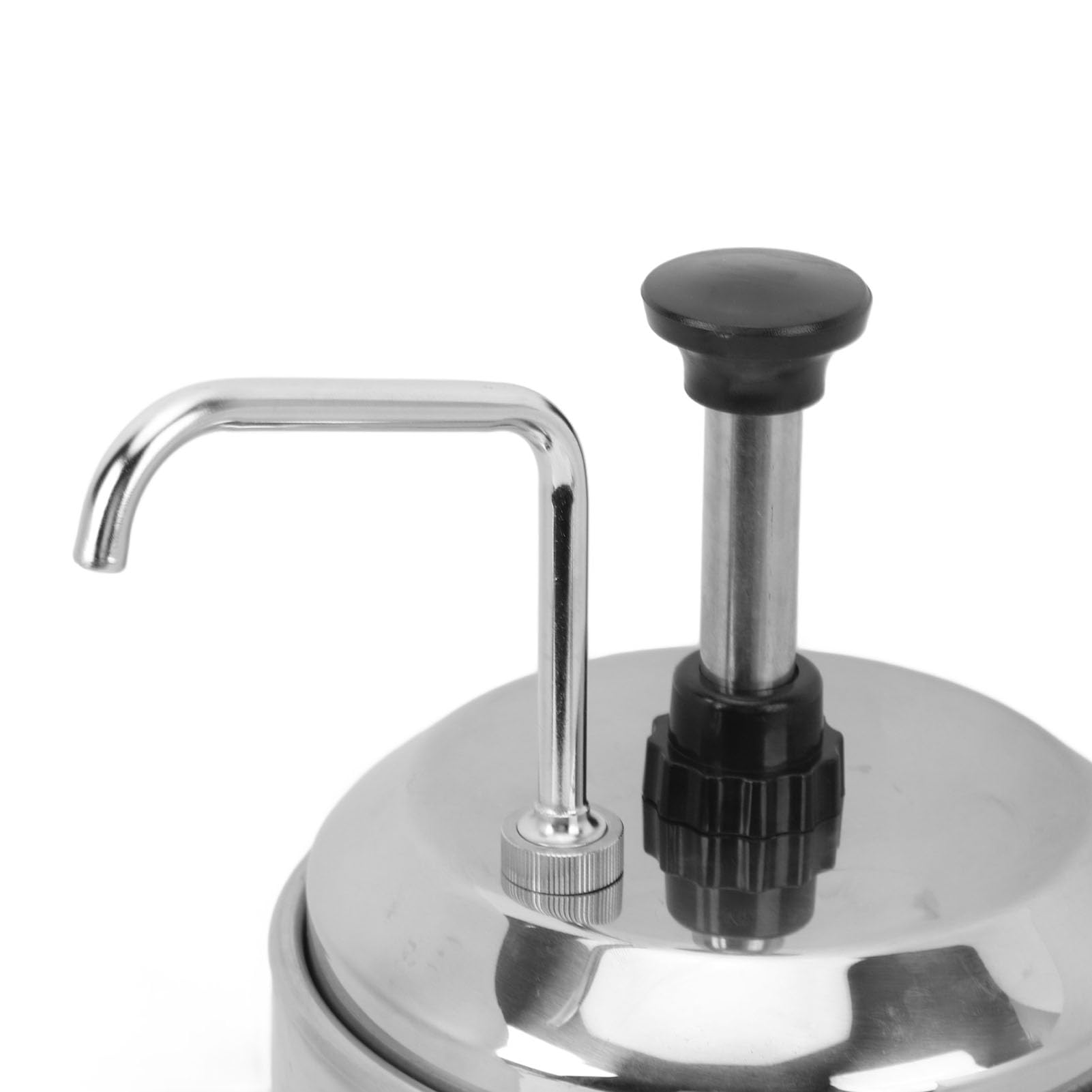 Pongnas Calentador Comercial de Queso para Nachos con Bomba, Rotación de 360 ​​Grados, Dispensador de Sirope de Chocolate Caliente de Acero Inoxidable con Control de Temperatura d (Enchufe Europeo