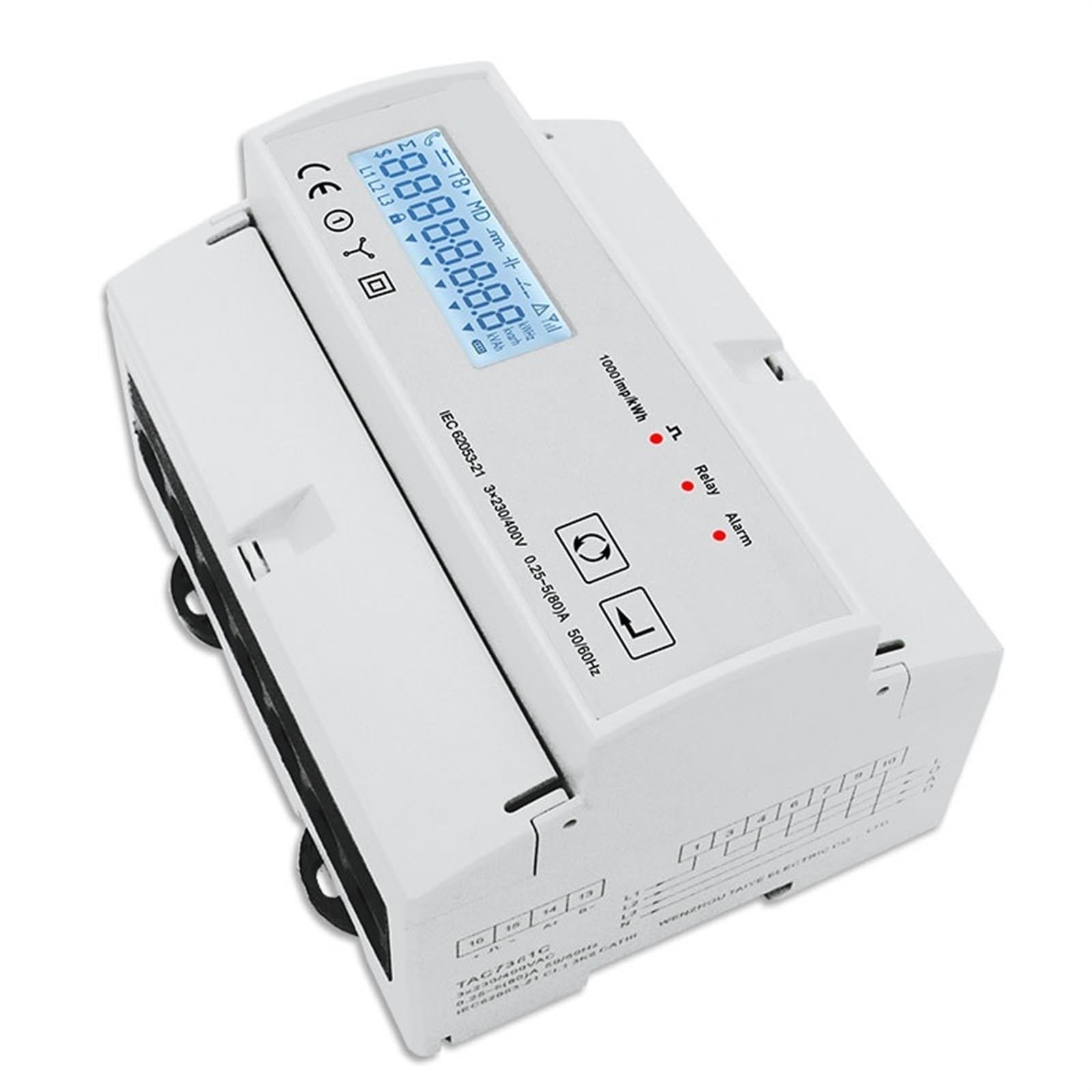TAC7361C 230V 80A trójfazowy miernik energii inteligentny miernik mocy (1 szt.)