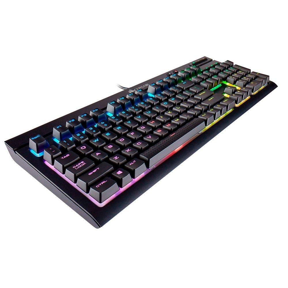 Teclado Mecânico Gamer Corsair K68 RGB Switch Cherry MX Red ABNT2