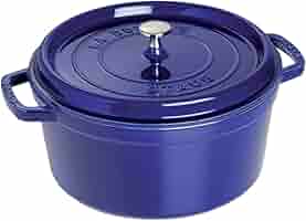 Amazon.com: Staub Cast Iron 2.75-qt Round Cocotte - Dark