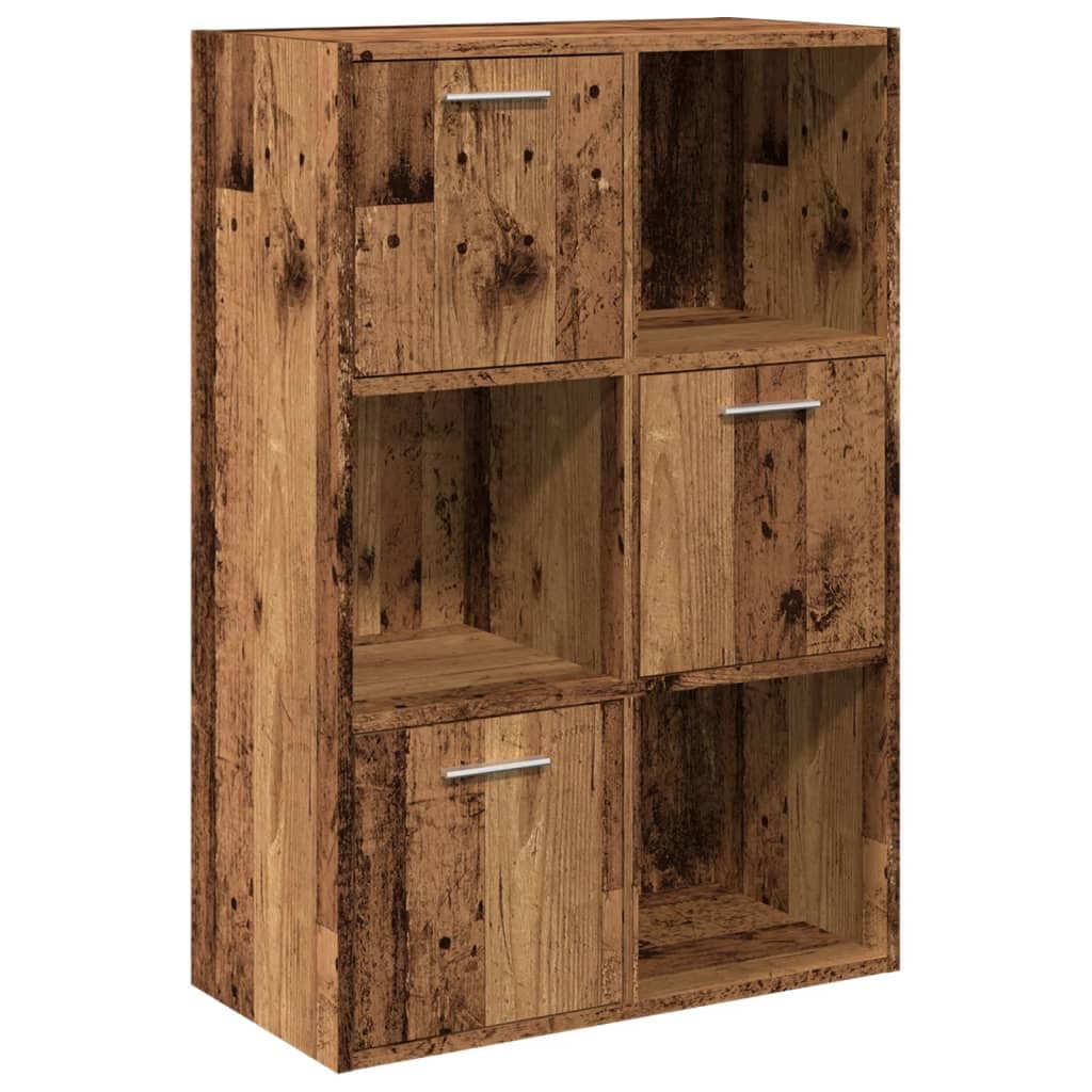 Generisch Bücherschrank Altholz-Optik 60,5x30x90 cm Holzwerkstoff,Möbel,Regalsysteme,Bücherregale Bücherschränke-855970