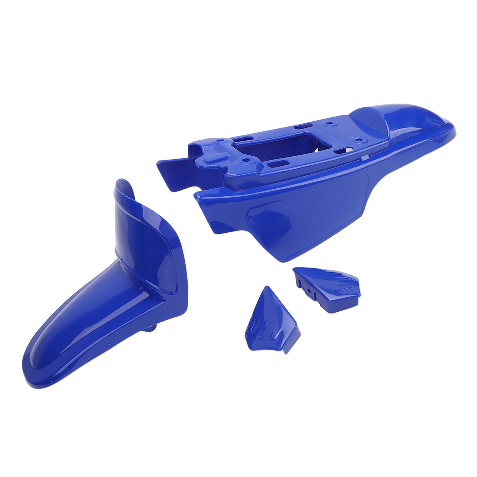 Kit di Rivestimento per Carenatura Motociclistica Akozon - Kit di Guardia Splash Anteriore Anteriore e Ruota Posteriore Blu per PW50 PY50 Peewee 50 Pit Bike