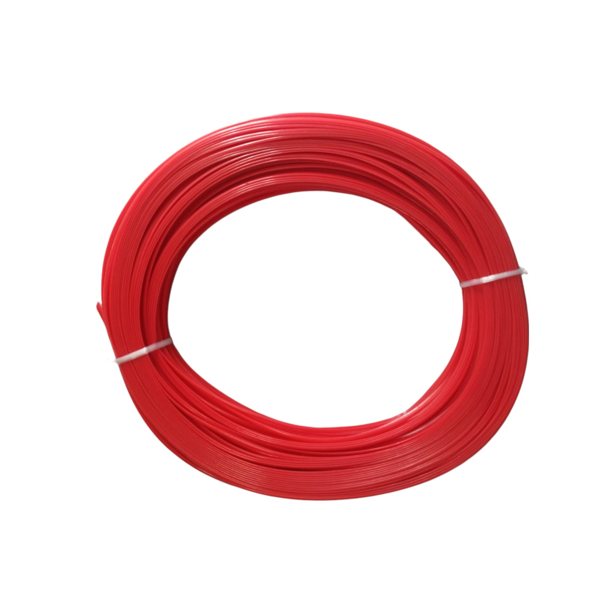 ADW CRAFT'S® Plastic Wire for Basket Making - Red, 80m x 4mm, Pack of 1 with Buttons