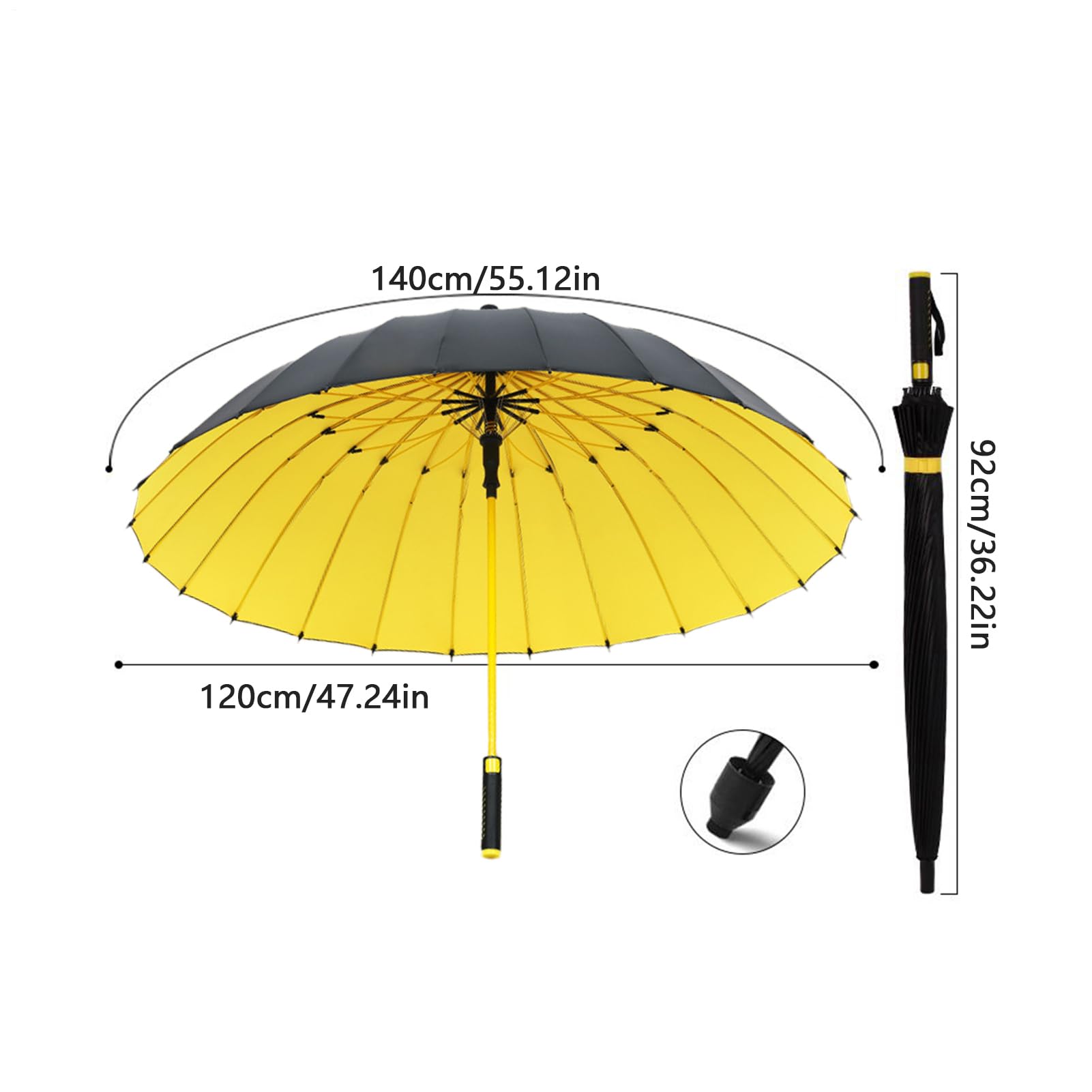 Paraguas De Golf Resistente Al Viento Paraguas Automático Impermeable Con | Sombrilla Jardín Familiar Paseo Playa Viajes Exteriores Estudiantes Estadio Profesores Adultos