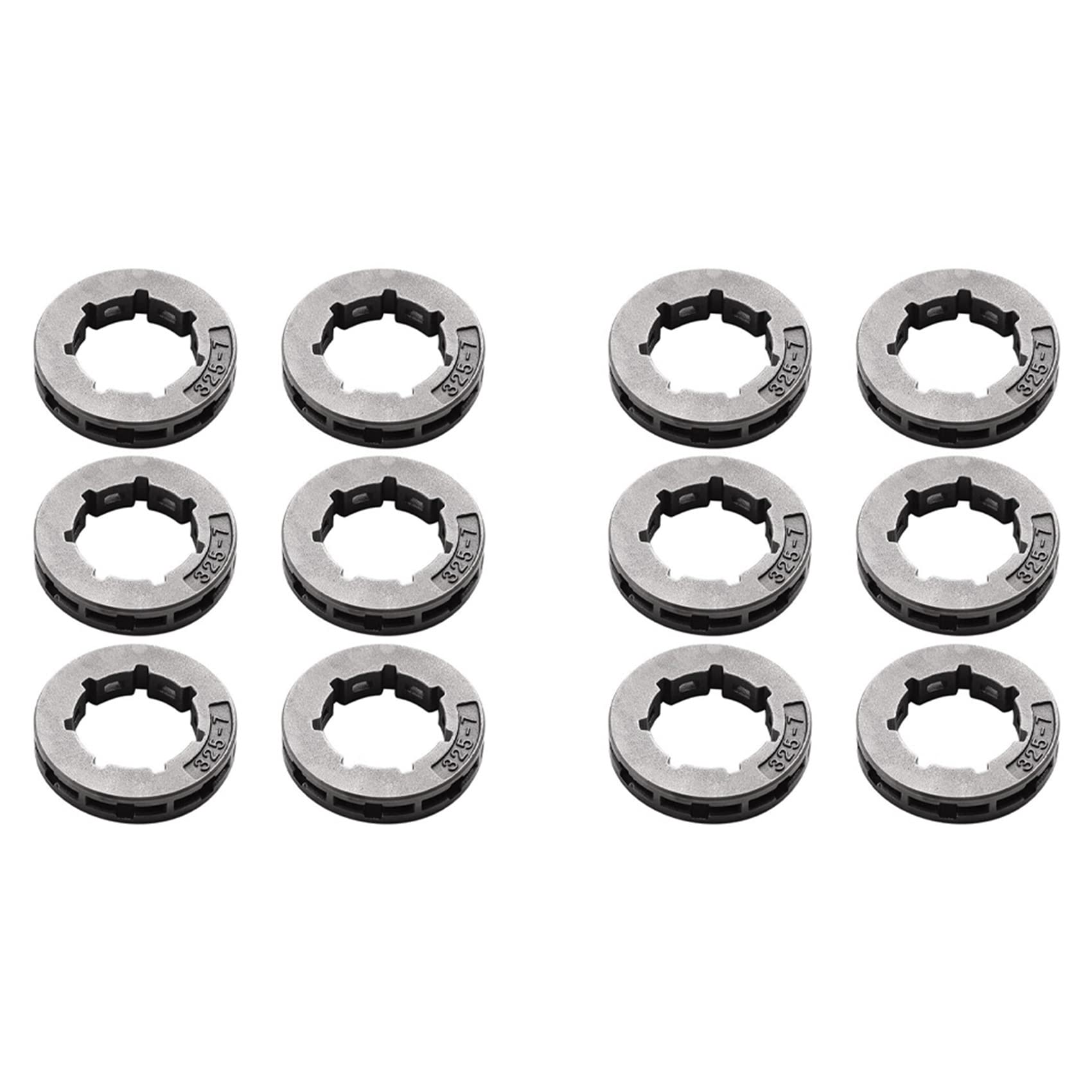Jnchdghwa Photo Color 12Pcs Sprocket Drive Rim (.325Inch) 19Mm Small 7T Spline For 501 45 74-02, 501457402, For 11892 Chainsaw