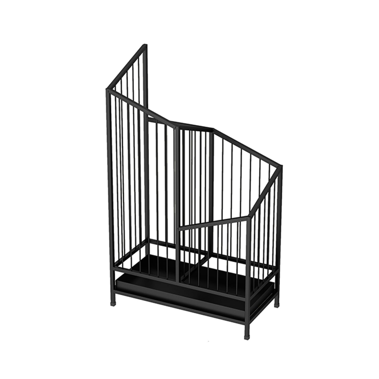 BHFPFZA Metal Square Umbrella Stand Holder with Removable Drip Tray Freestanding Indoor Cane Rack Stand