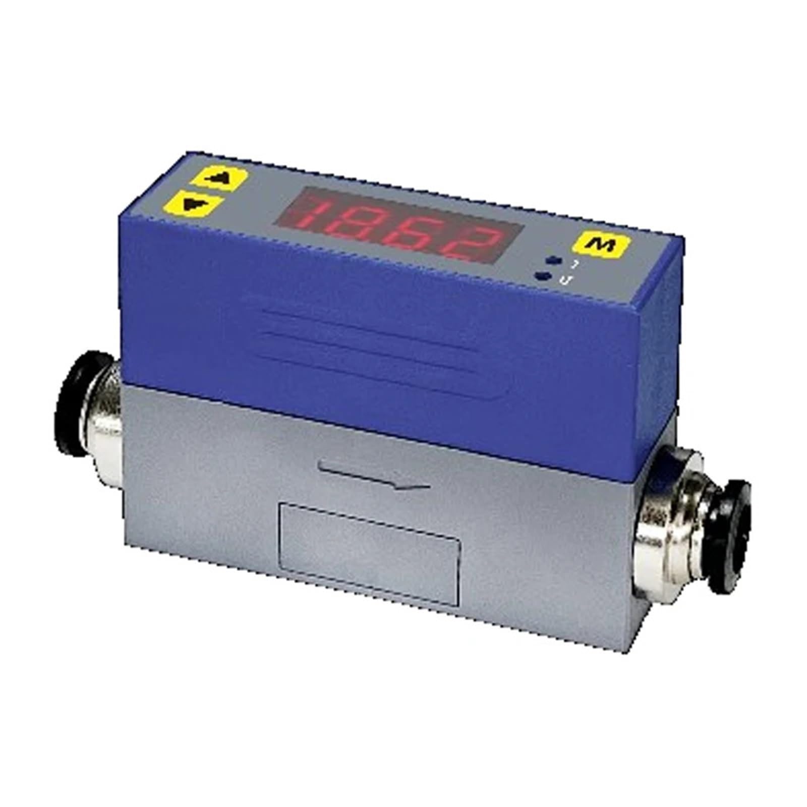 MF3000M Mini-Gas-Luftstromsensor, Messbereich 0-1500 SLPM, Klemmanschluss mit Durchflussschalter(0-500SLPM)