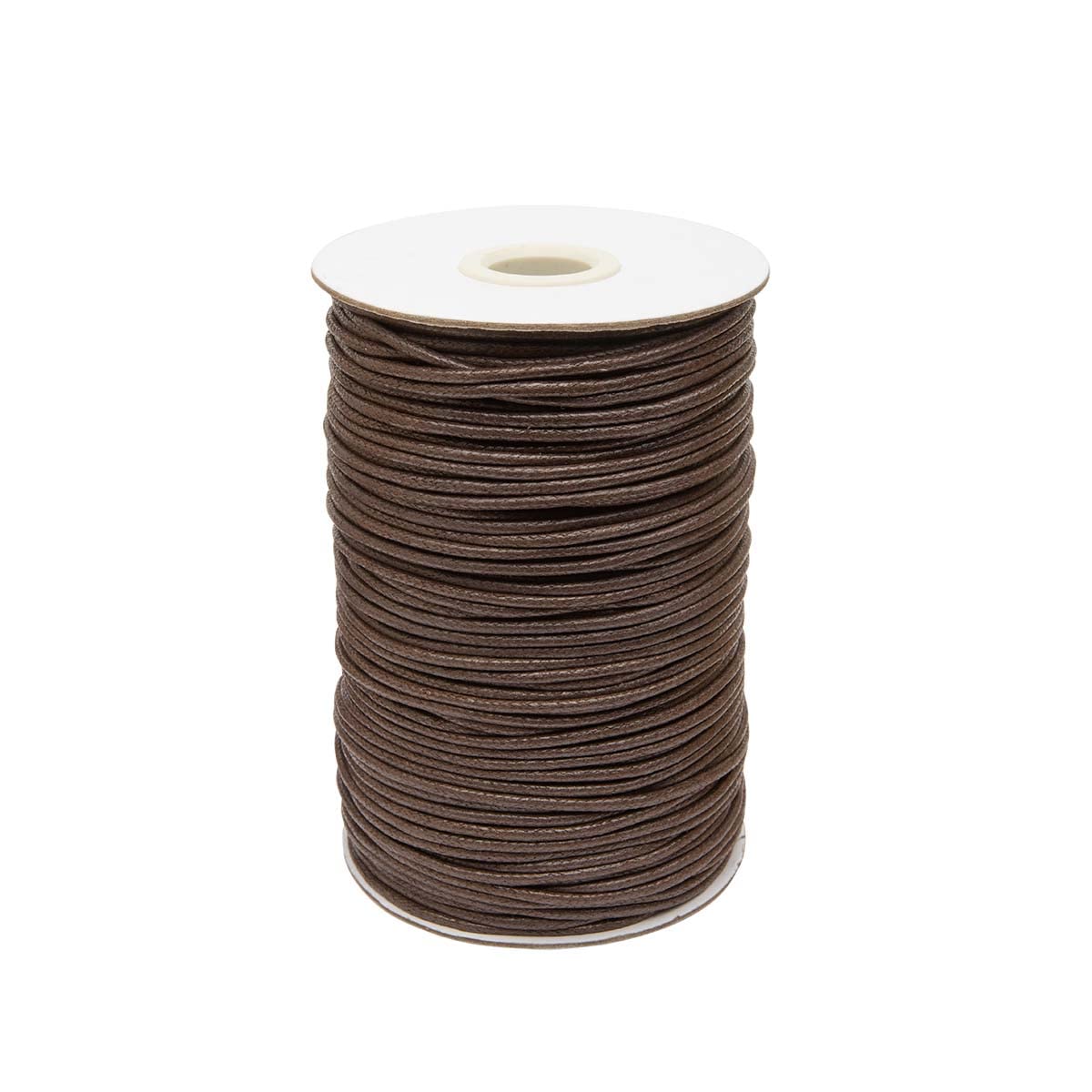 Realm 2Mm Brown - 10M Waxed Cord Cotton - Bracelets, Necklaces, Jewellery Thread, Shamballa Macrame (2Mm Brown - 10M)